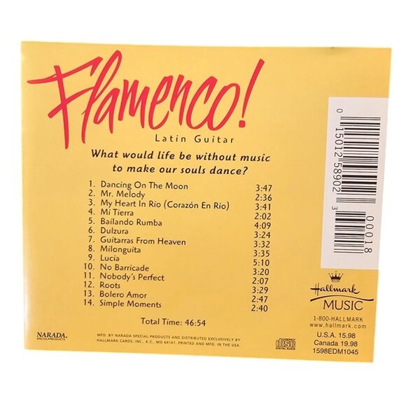 Flamenco! Fresh New Guitar Music CD By Hallmark Music Fiesta Guitar  37667cd - Picture 2 of 2